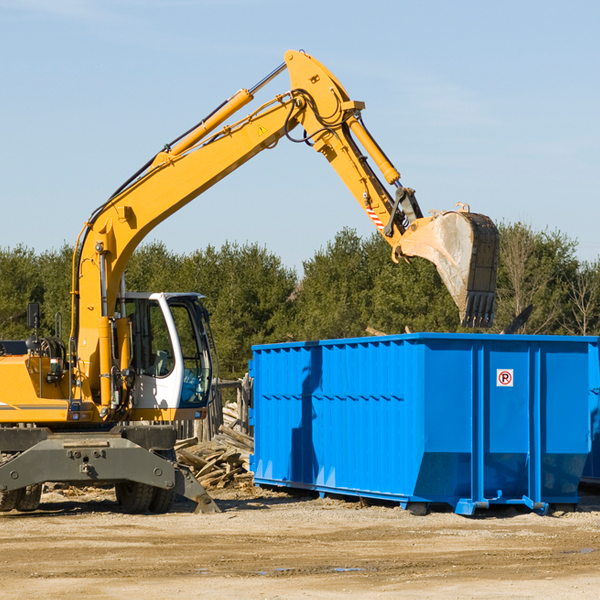 are there any restrictions on where a residential dumpster can be placed in Ephrata